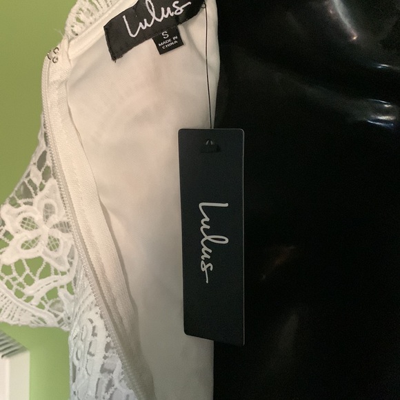 🔵 Lulus White Dress - Picture 11 of 12